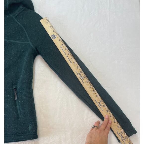 SmartWool Womens XS Hudson Trail Full Zip Fleece Sweater Jacket Hoody Green - Picture 11 of 16